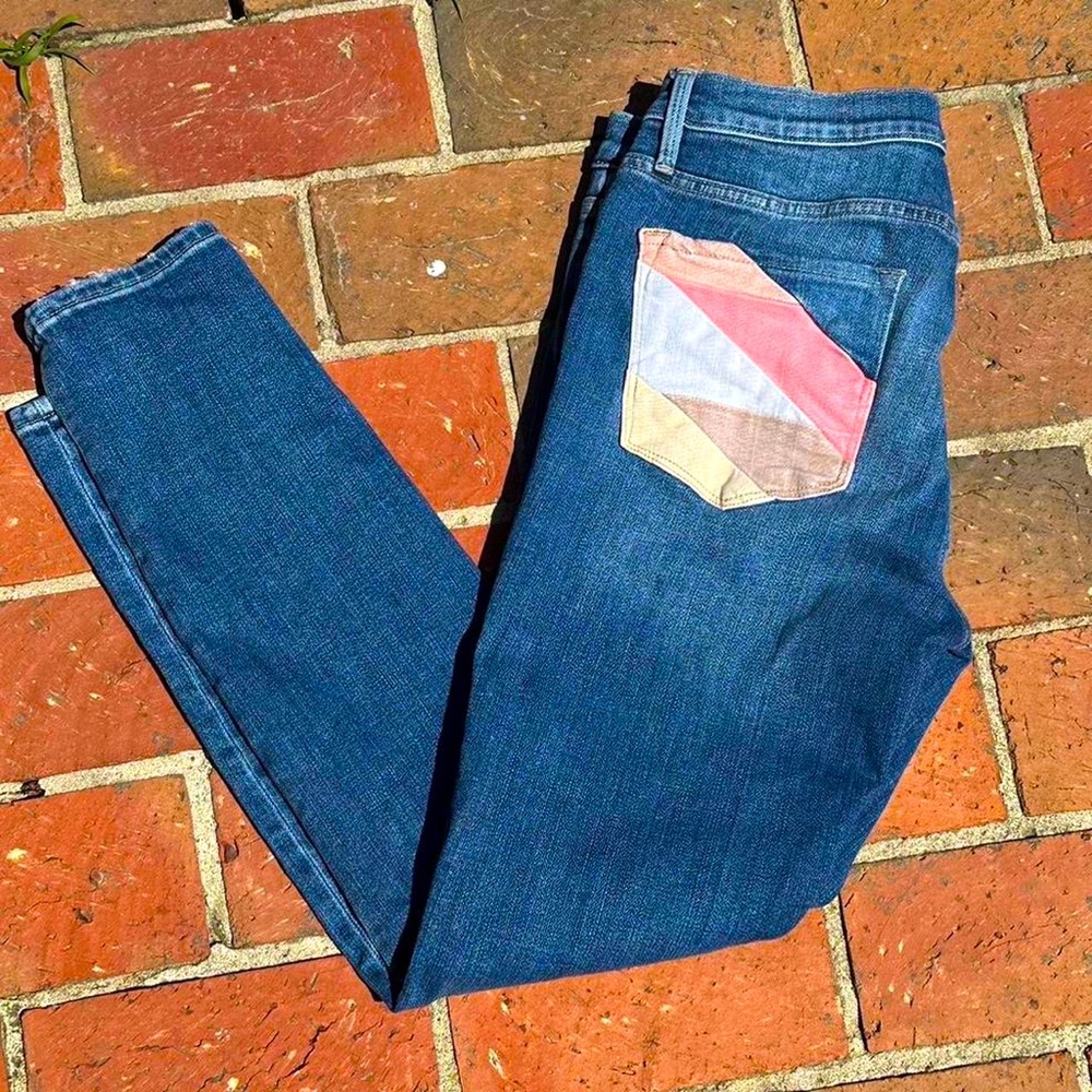 Frame Denim Patchwork jeans mid rise size 30
